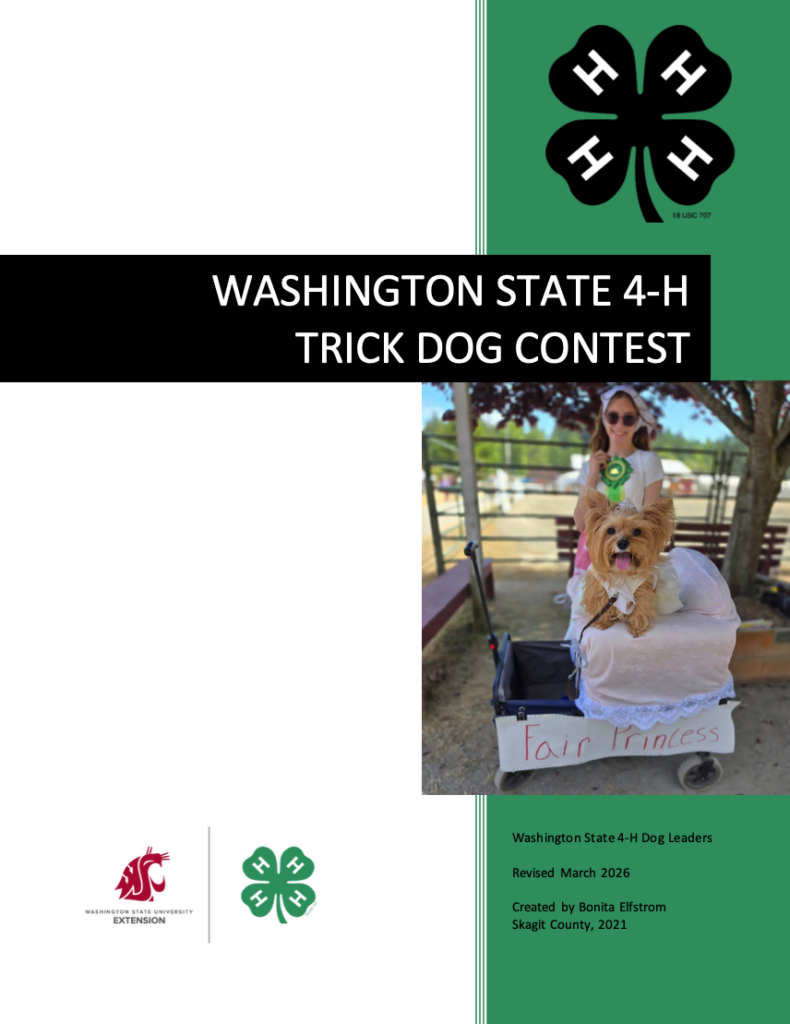 Washington State 4-H Trick Dog Contest