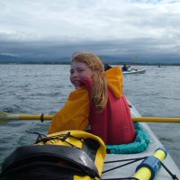Image of girl kayaking
