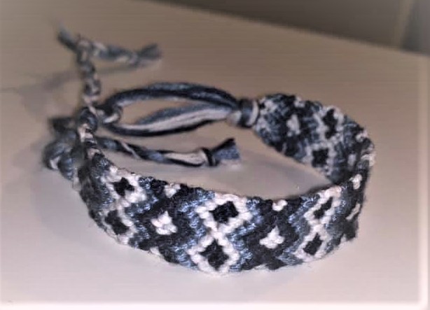 Emma's fancy knotted bracelet