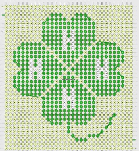 Clover pattern for stitching