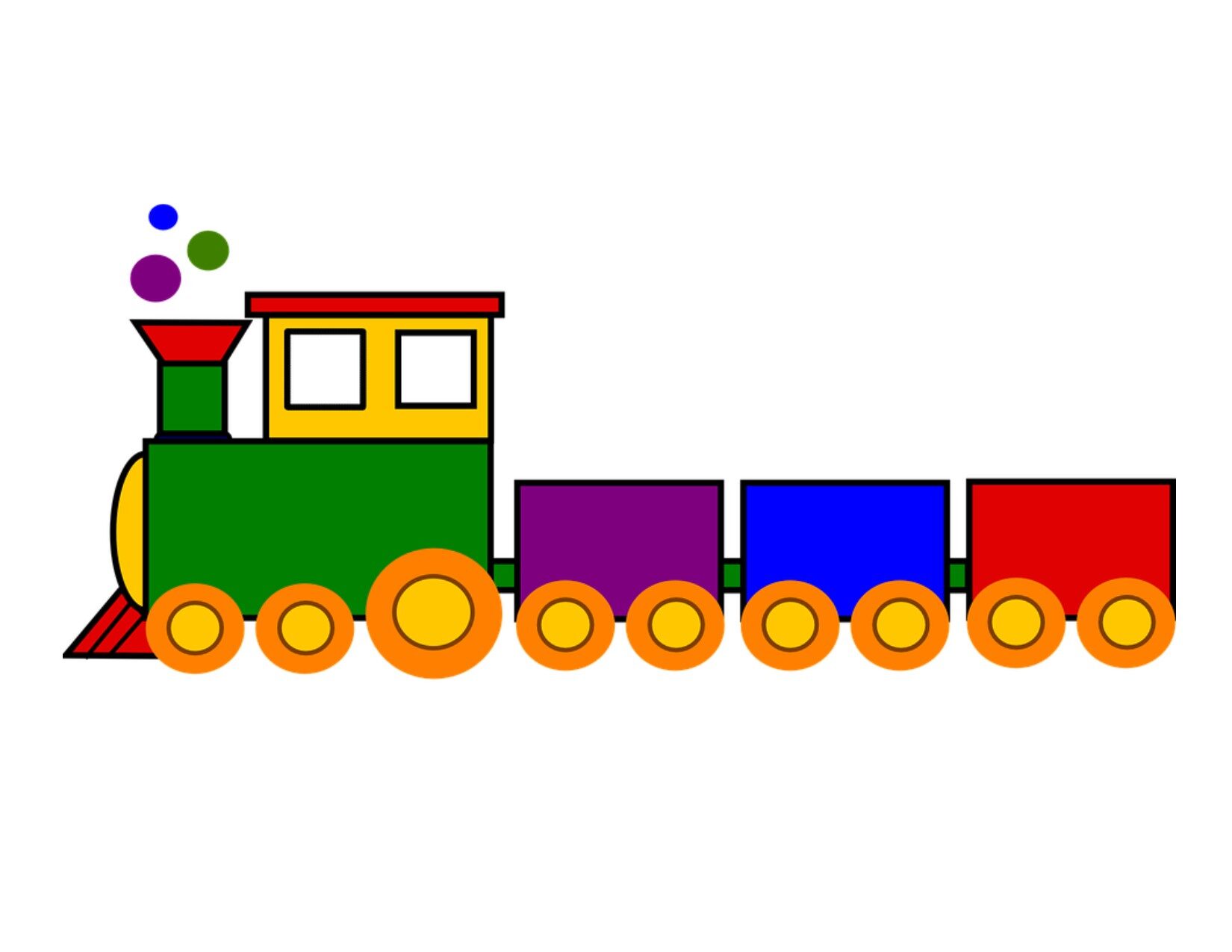 cartoon train