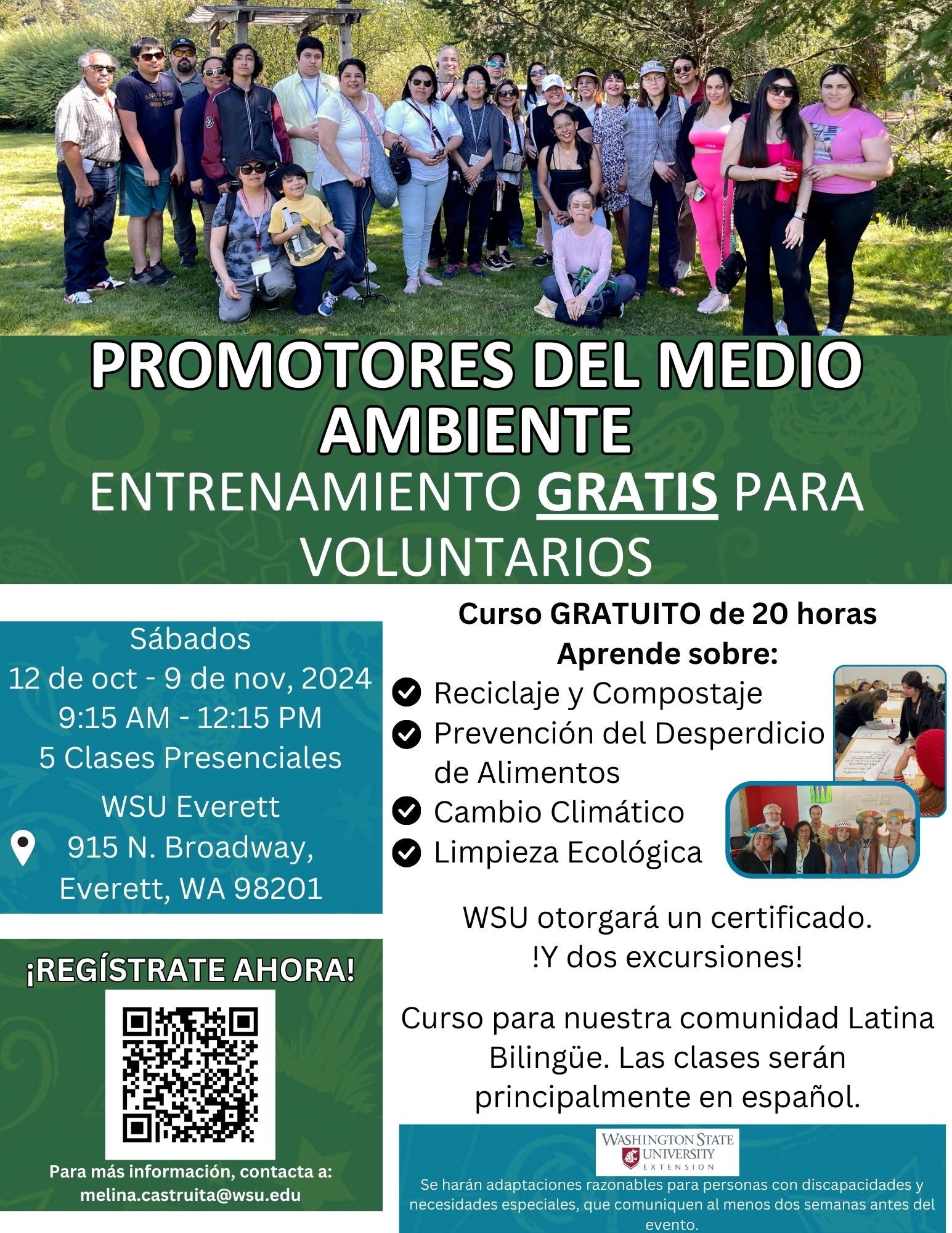 Informational event flyer