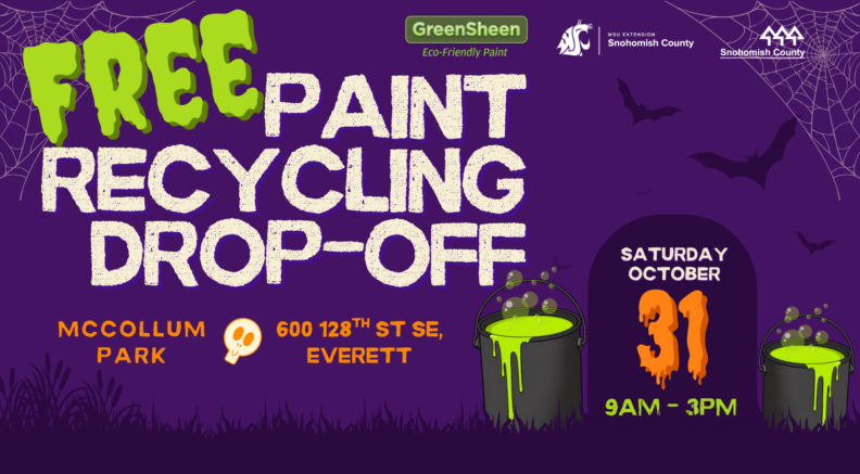 Paint recycling event banner