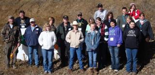 Volunteers and youth at teen rally in 2009