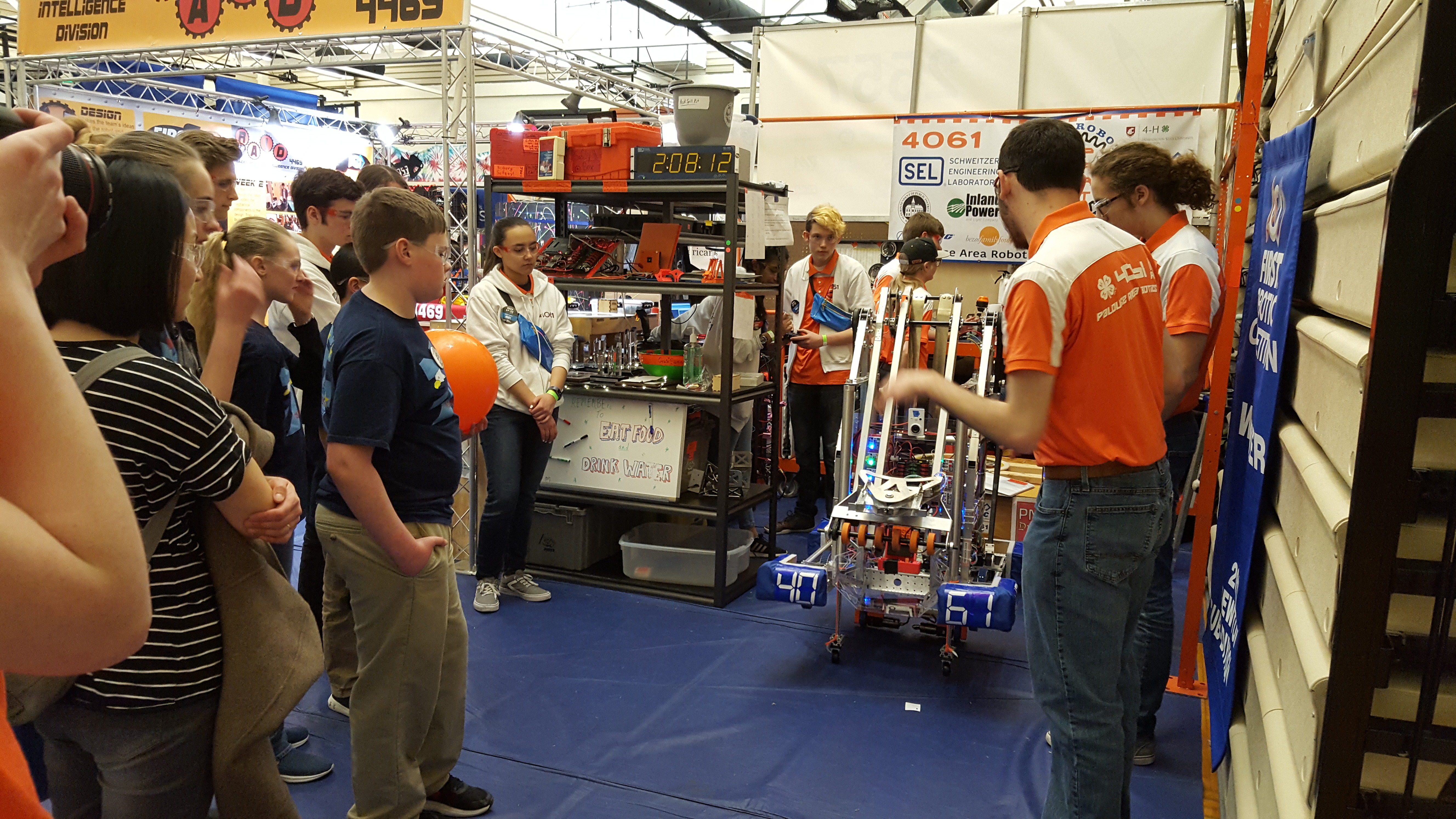 4-H P.A.R.T at a robotics competition