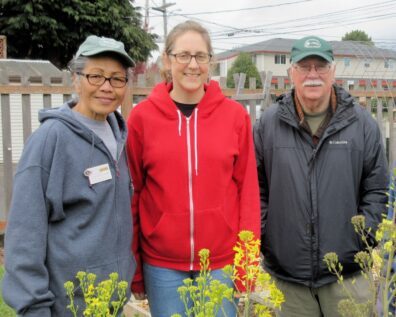 Audreen William, Laurel Moulton and Bob Cain.