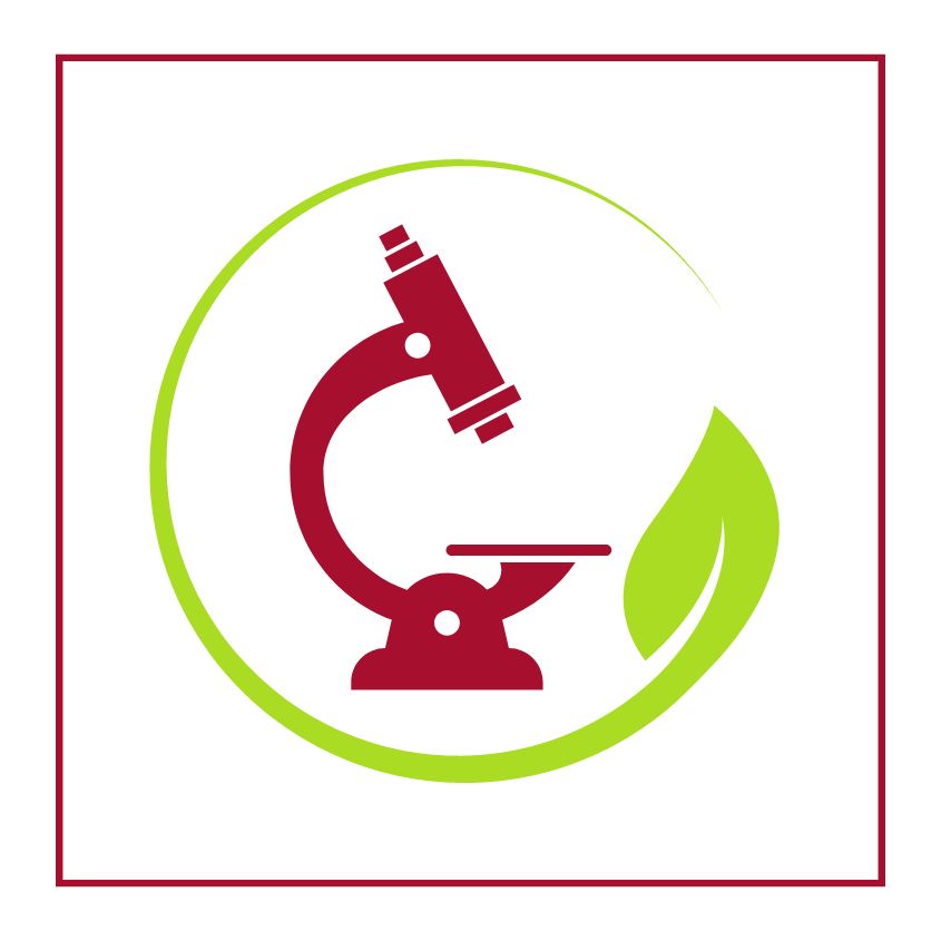 Ask a Master Gardener Microscope Logo.