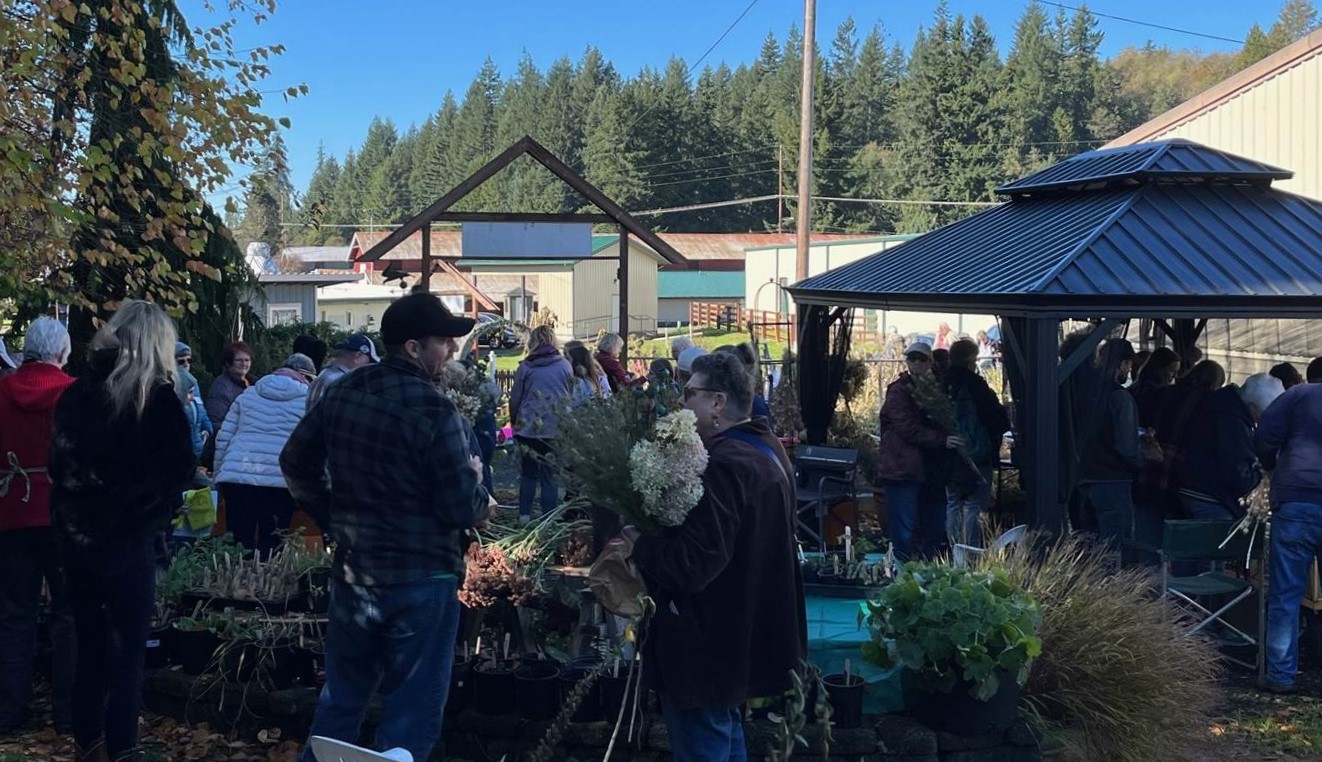participants in the Grays Harbor Demonstration Garden for the Annual Seed Saver Event