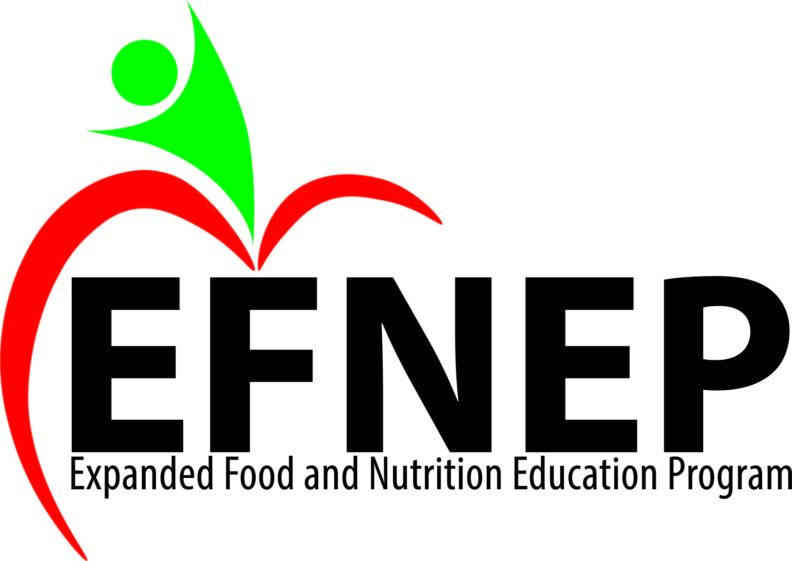 EFNEP logo with stylized apple and text “Expanded Food and Nutrition Education Program.”