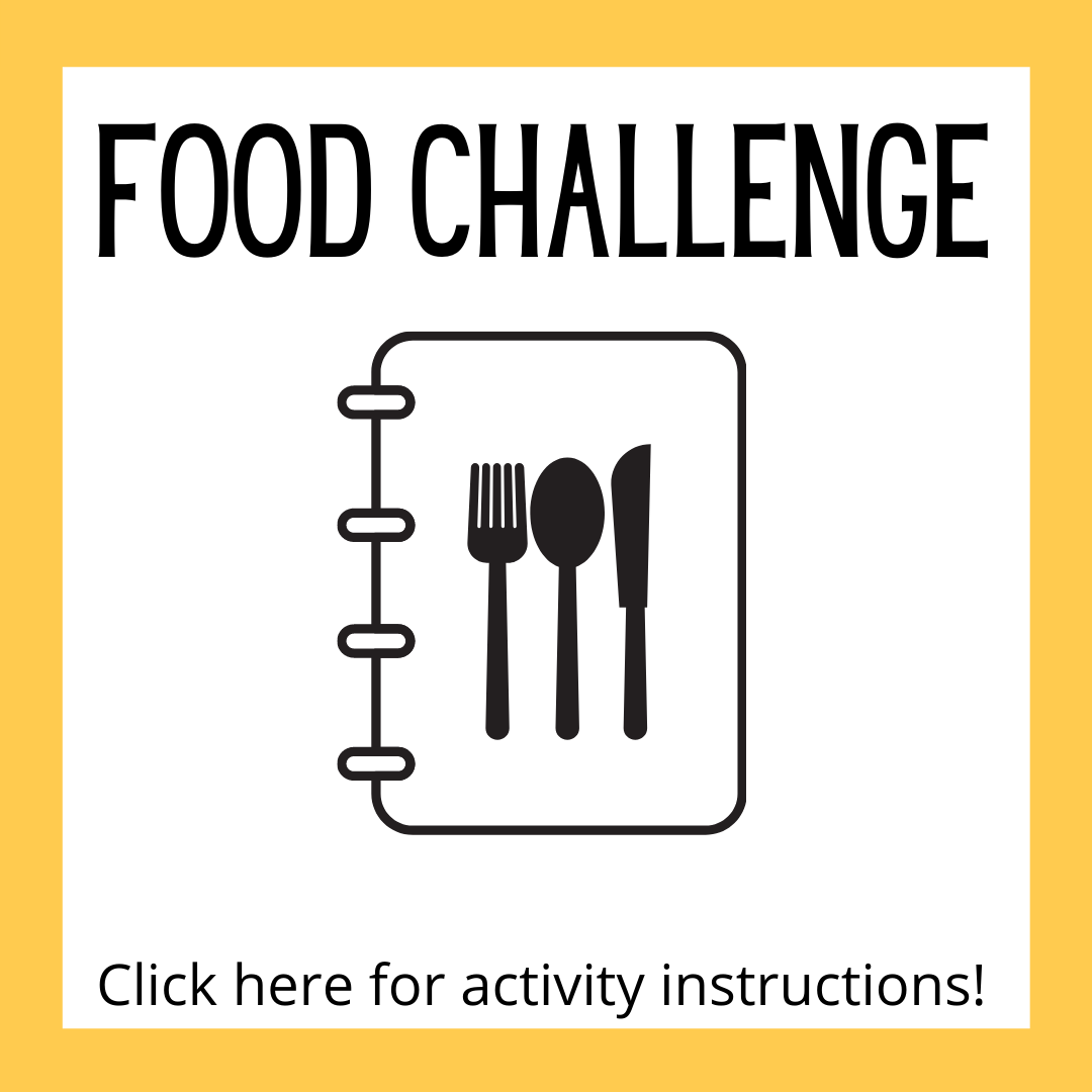 Monthly Food Challenge Activity Instructions page.