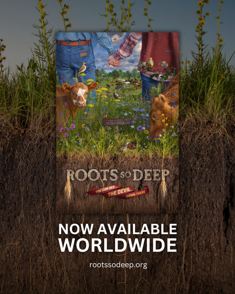 Promotional poster for the documentary series "Roots So Deep You can see the Devil Down there".