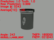 A report produced by a neural network, detecting damage.