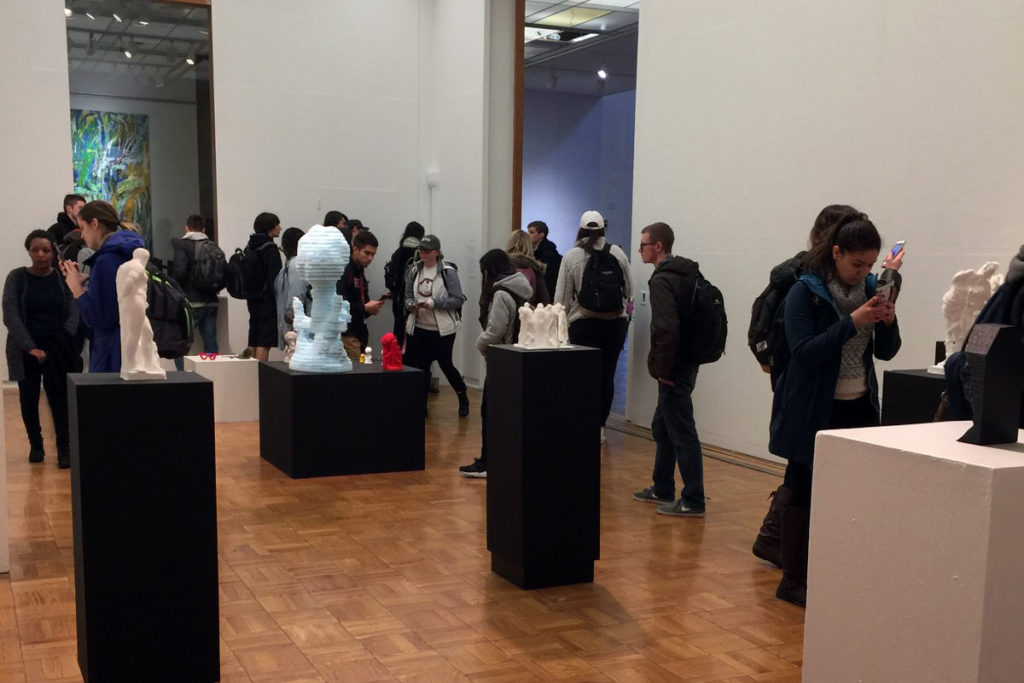 Fine Arts sculpture exhibit