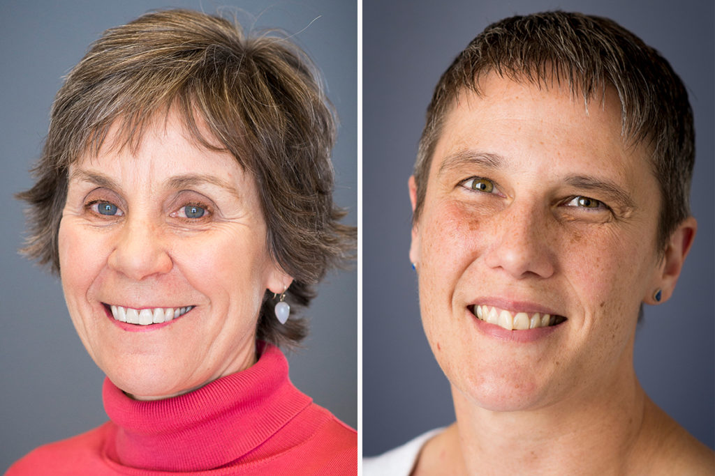 Individual closeups of Katz and Sattler.