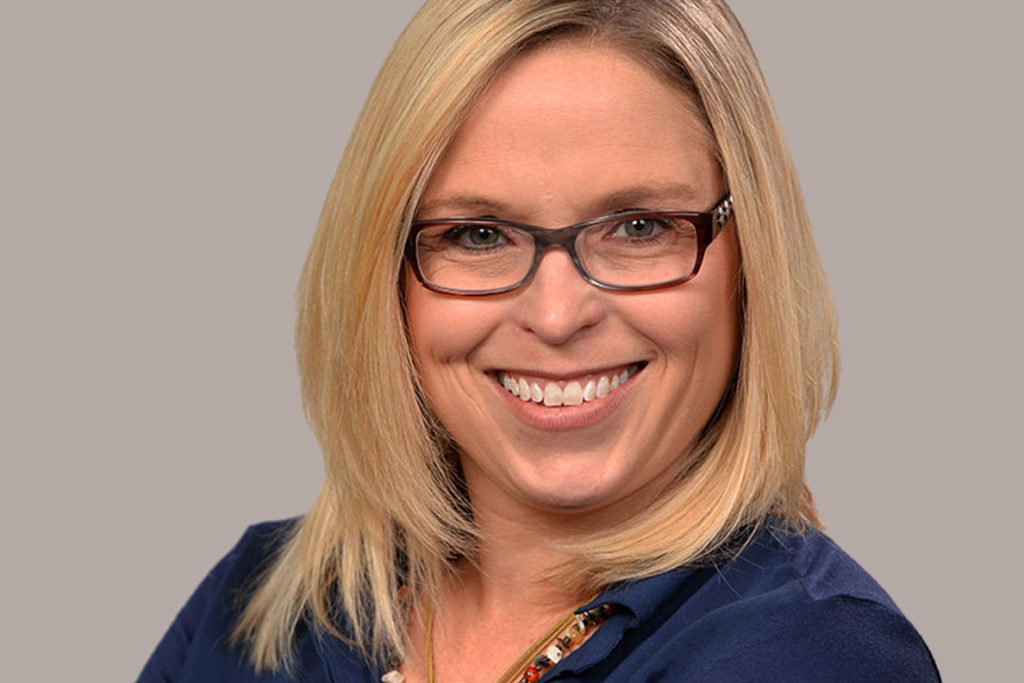 Closeup of Rebecca Cooney.