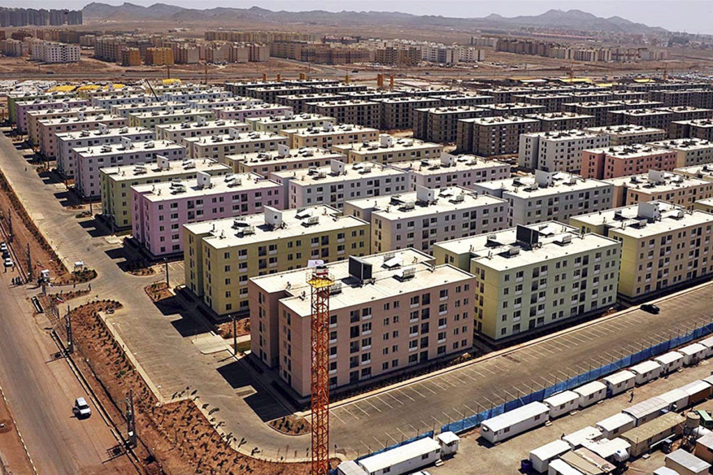 The Mehr housing project in Parand, Iran.