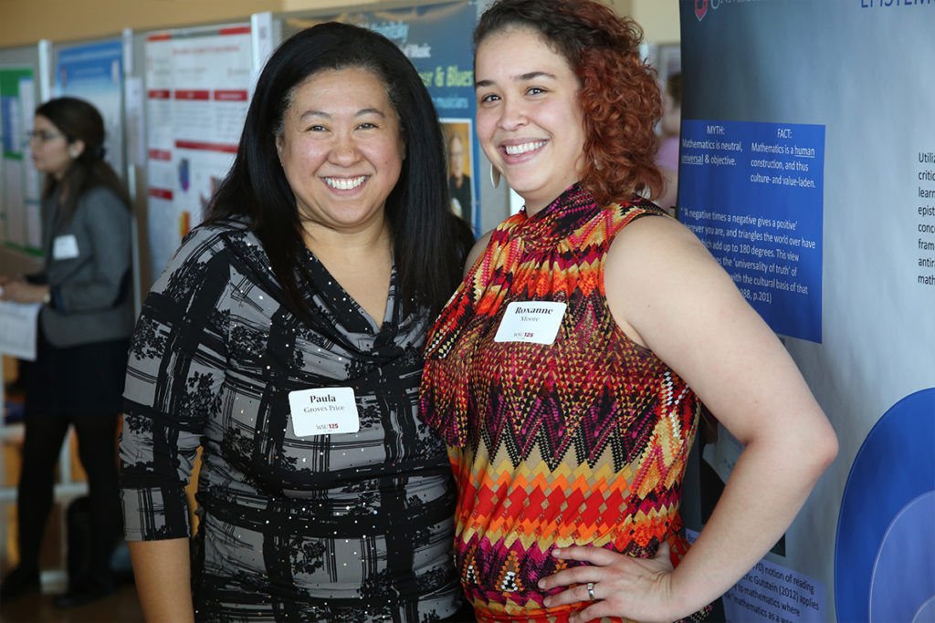 Closeup of Paula Groves Price (left) and Roxanne Moore