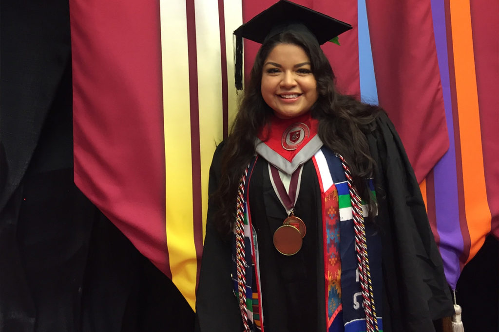 Closeup of Hilary Zuniga