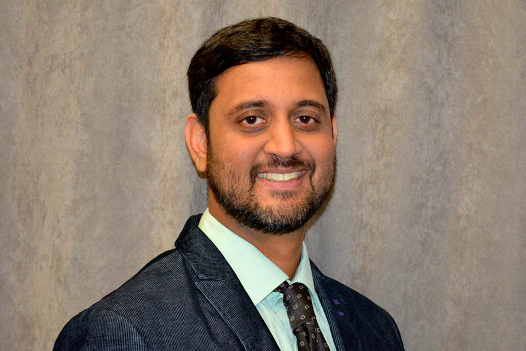 Closeup of Kalyanaraman.