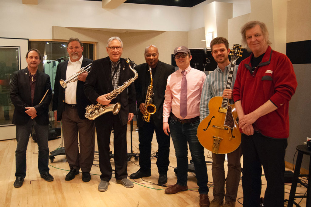 Members of Jazz Northwest pose for a picture.