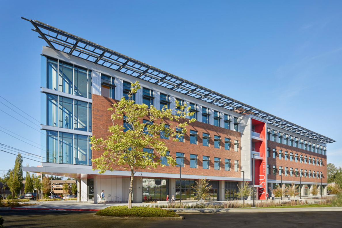 Aerial view of the WSU Tri-Cities campus.