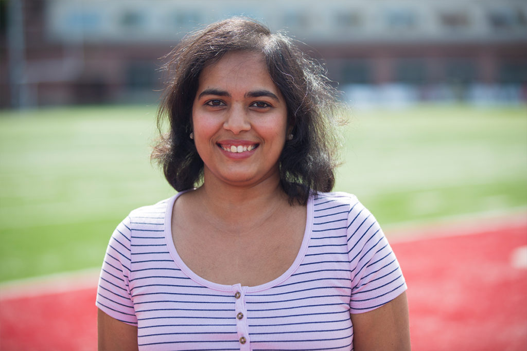 Closeup of Shikha Prashad