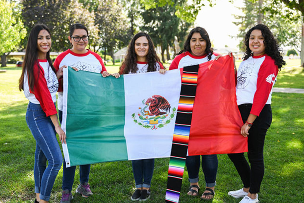Officers of the WSU Tri-Cities Dreamers Club.