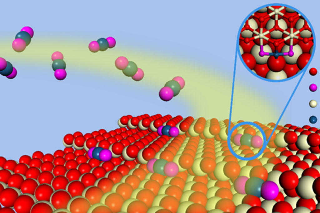 A visualization of materials at the atomic level