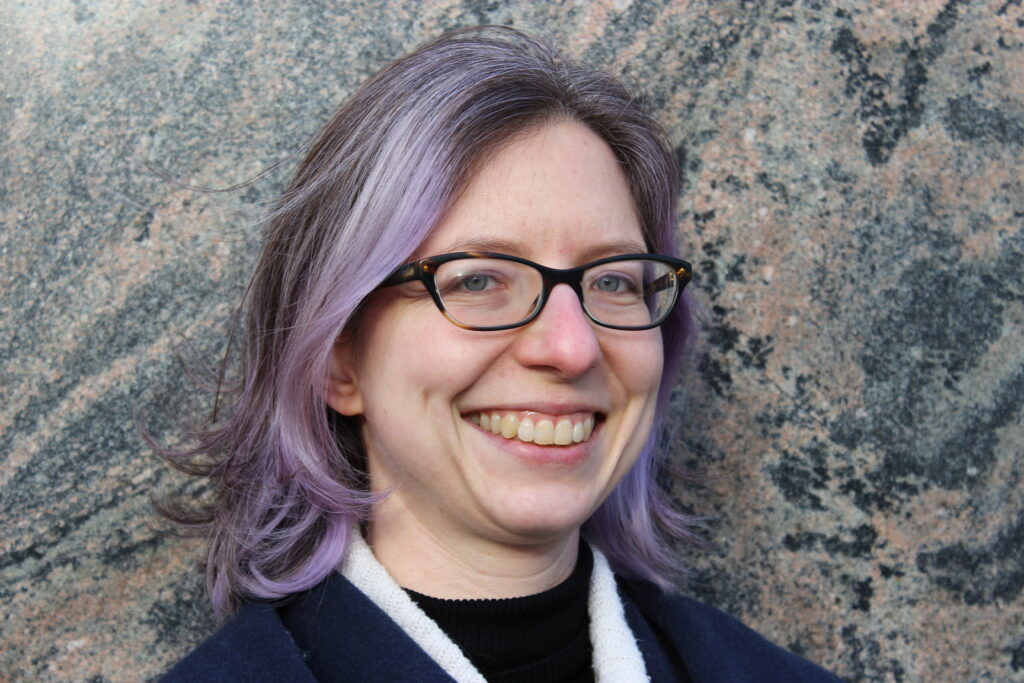 Closeup of Emily Cukier