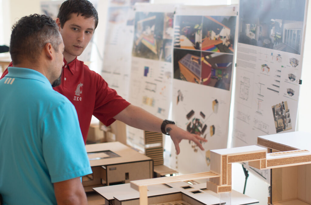 Tyler Prosser presents his studio final project on energy-efficient housing
