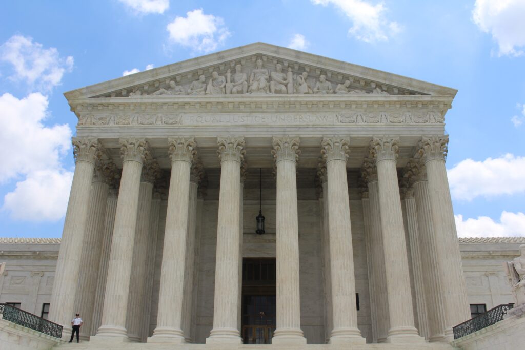 Closeup of the United States Supreme Court