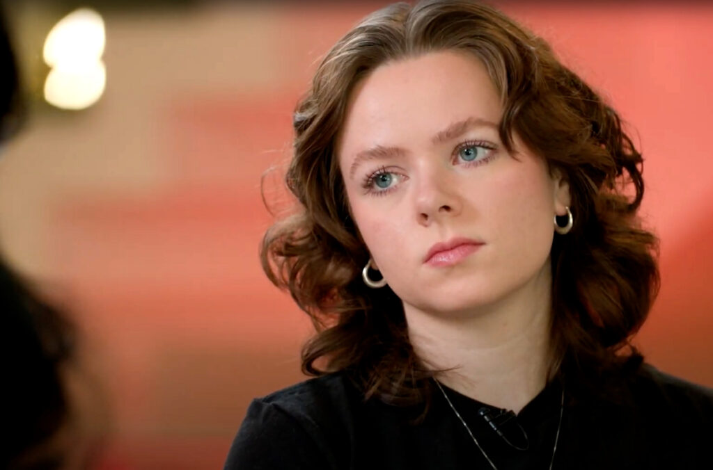 Closeup of Kassandra Vogel.
