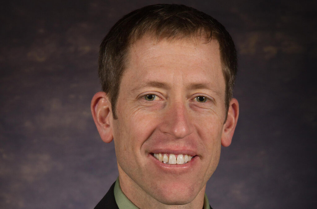 Closeup of Pete Van Mullem.