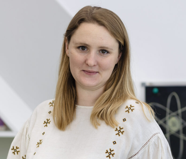 Closeup of Anna Kyslynska.