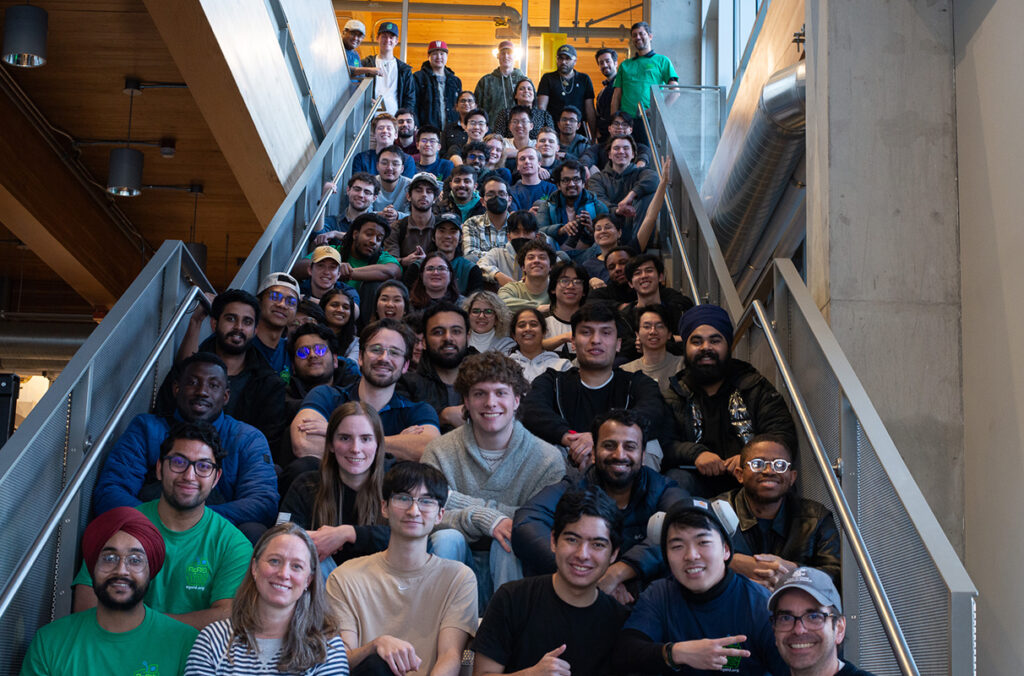 Student participants in the AgAID Digital AgAthon.