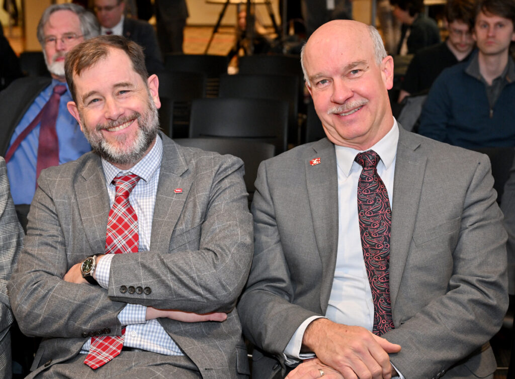 Closeup of T. Chris Riley-Tillman and Daryll DeWald.