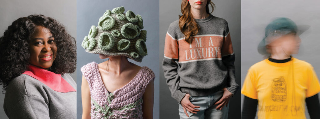 Closeups of four 2025 MFA artists.