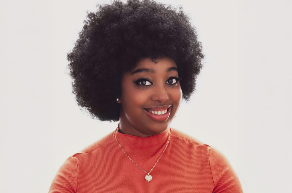 Closeup of Diamond Beverly-Porter.