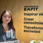Closeup of Carson College of Business student Nanako Irisumi in Colombia.