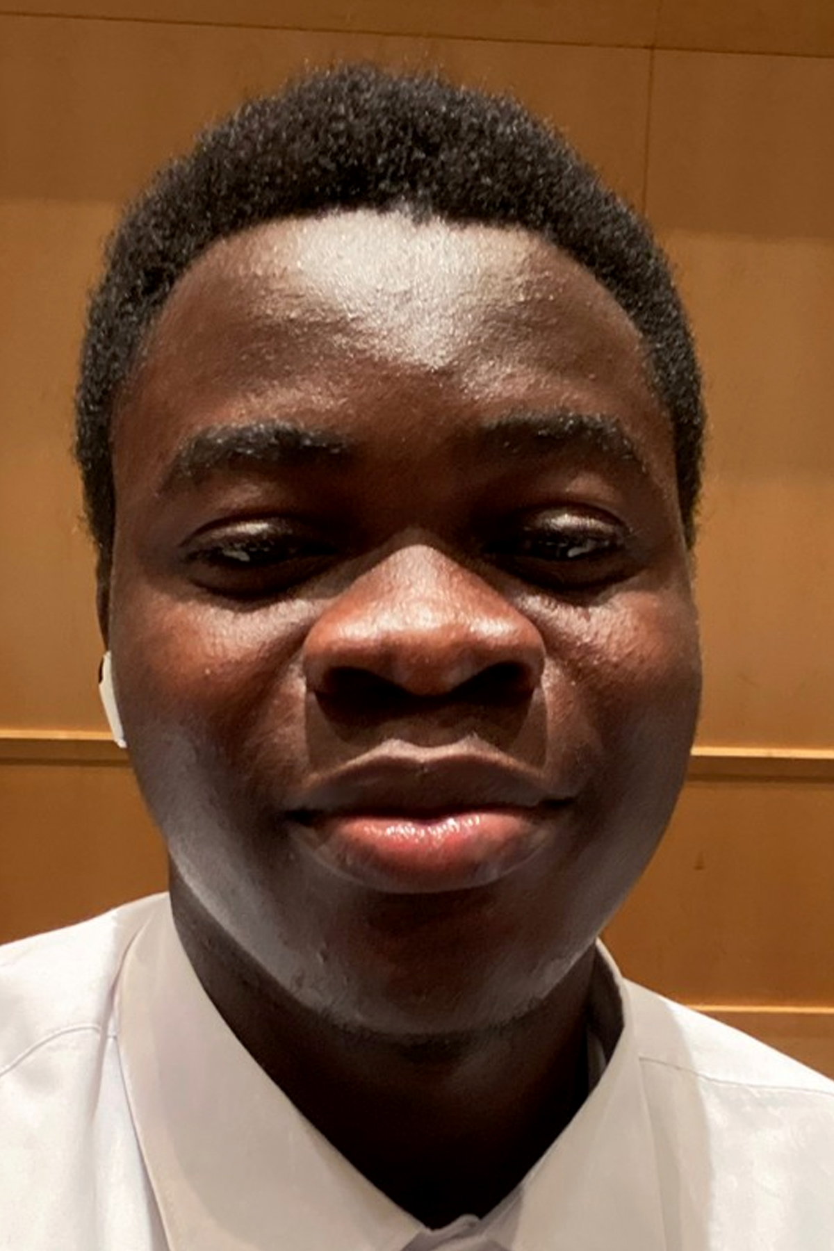 Closeup of Tunde Olowu.