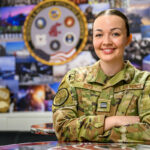 Closeup of Shay Boyd in her U.S. Air Force uniform.