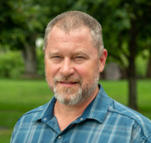 Closeup of Chad Kruger.