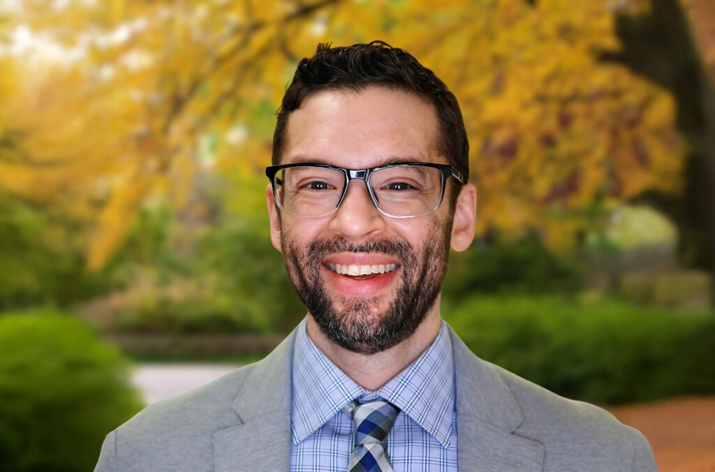 Closeup of Daniel Glover.