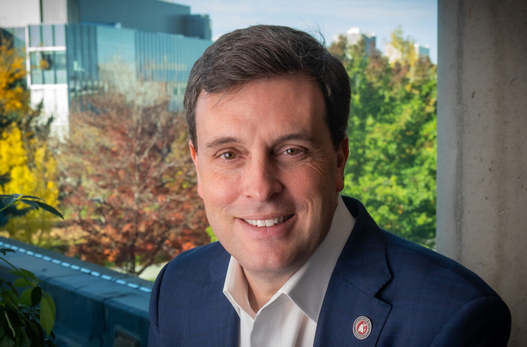 Closeup of Dr. James Record.