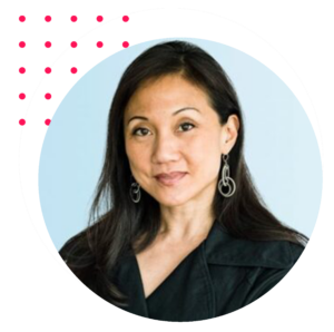 Closeup of Sally Amoruso.