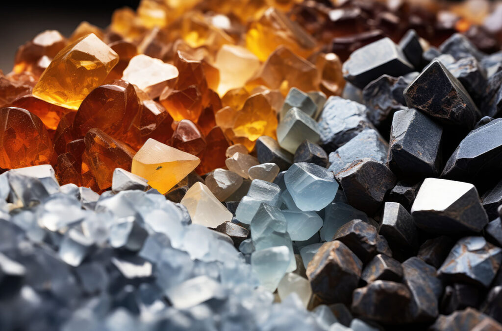 Closeup of critical minerals.