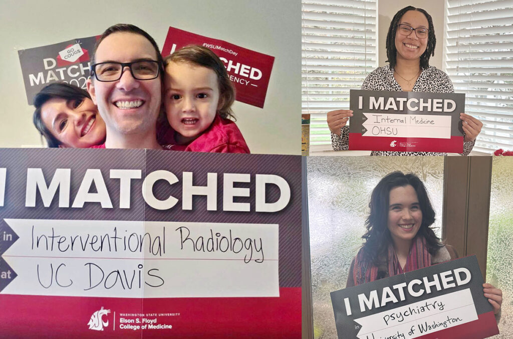 Collage of MD “I matched!” submissions.