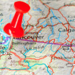 Map of Washington with a pin placed into the Greater Seattle area.