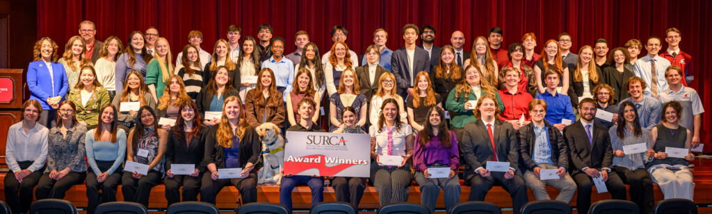 An overall photo of WSU SURCA award winners.