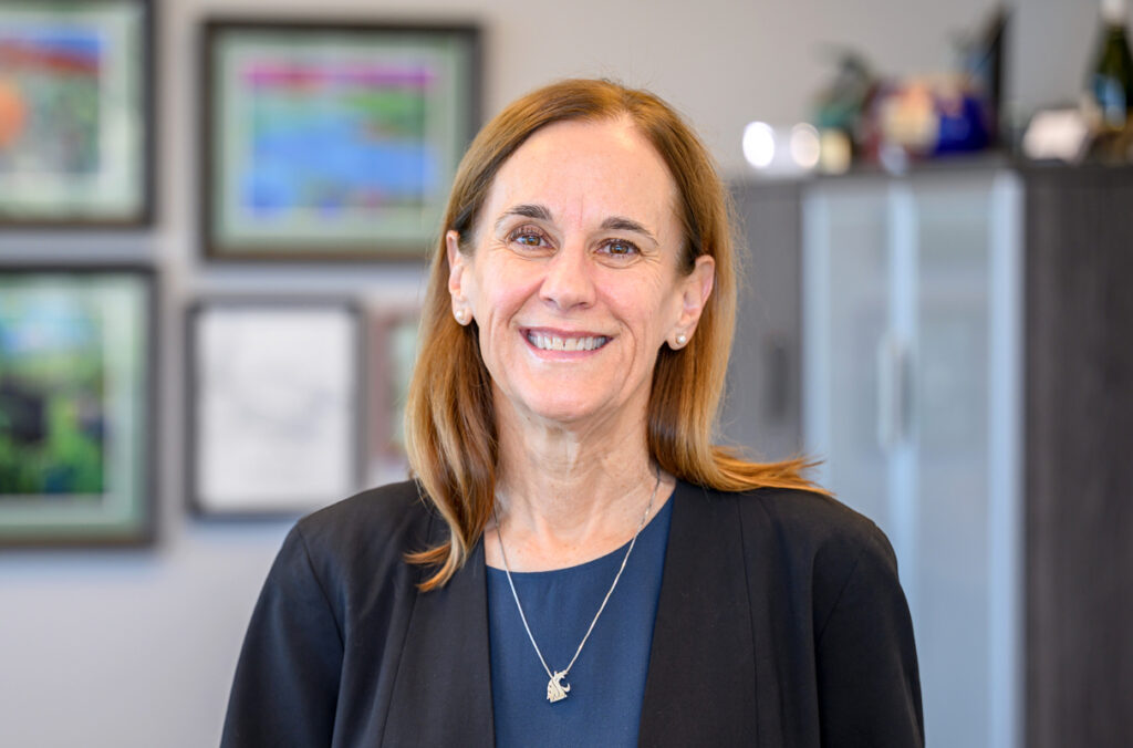 Closeup of Sandra Haynes.